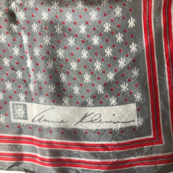SOLD!!  Anne Klein Silk Square Scarf - Picture 2 of 5